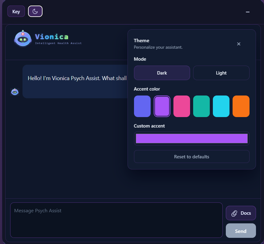 Vionica Mobile App